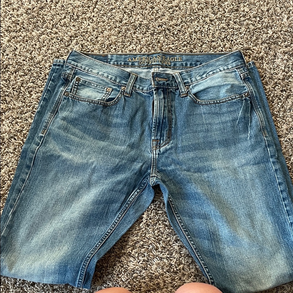 American Eagle Outfitters Light Blue Men's Denim Jean Shorts